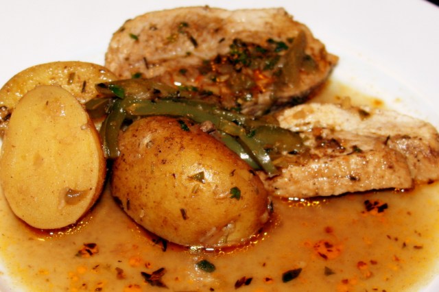 Varkensfricandeau op Poolse wijze