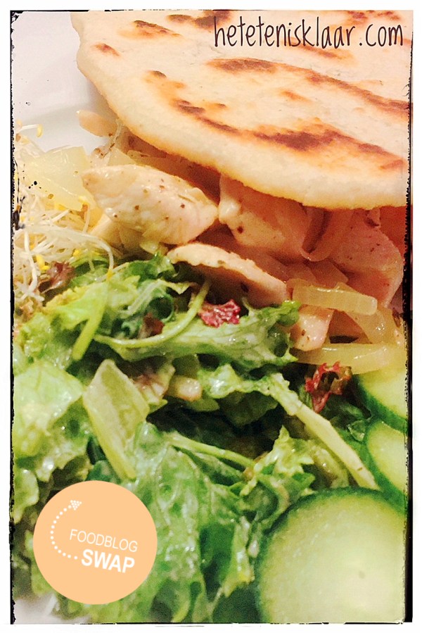 kipsalade met Flatbread