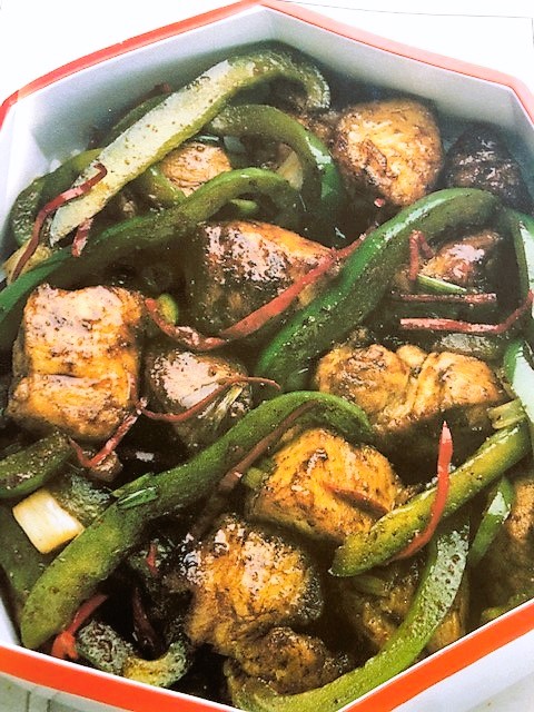 Varkensvlees met pepertje - Koken met de wok