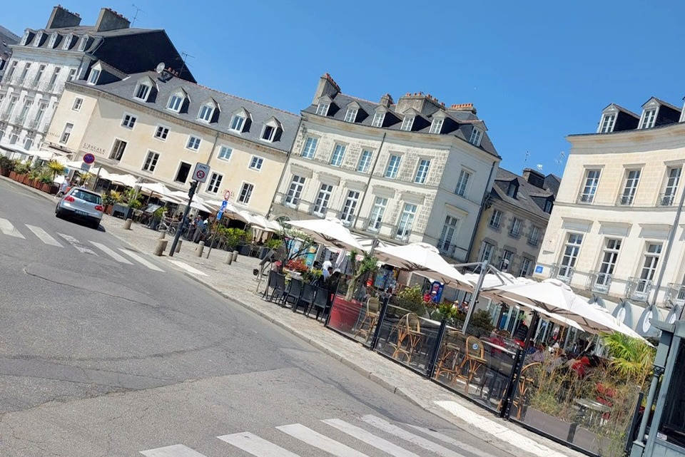 Place Gambetta in Vannes Bretagne France